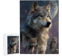 Puzzles 2000 Pieces for Adults jigsaw Puzzles for Adults 2000 Piece Jigsaw Challenging & Brainteasing Educationa Game for The Whole Gifts for Men, jigsaw Puzle Theme: Animal Wolf40 x 28 Inch PjY86 O-W