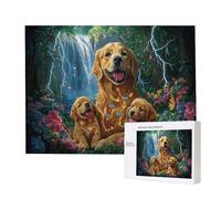 Puzzles 2000 Pieces for Adults jigsaw Puzzles for Adults 2000 Piece Puzzle Challenging & Brainteasing Educationa Game for The Whole for Women, Gifts for Men, jigsaw Puzzle Theme: (Waterfall Dog) h-671