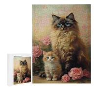 Puzzles 2000 Pieces for Adults jigsaw Puzzles for Adults 2000 Piece Puzzle Challenging & Brainteasing Educationa Game for The Whole for Women, Gifts for Men, jigsaw Puzzle Theme: (Rose Cat) h-583