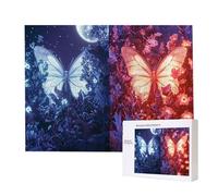 Puzzles 2000 Pieces for Adults jigsaw Puzzles for Adults 2000 Piece Puzzle Challenging & Brainteasing Educationa Game for The Whole, Gifts for Women Men, jigsaw Puzzle Theme: (Moon Butterfly) h1001