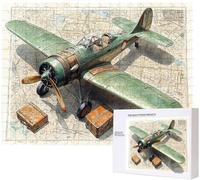 Puzzles 2000 Pieces for Adults jigsaw Puzzles for Adults 2000 Piece Pzzle Challenging & Brainteasing Educationa Game for The Whole Gifts for Men, jigsaw Pzzle Theme: green airplane PjY86 O-W