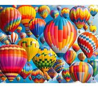 Puzzles 2000 Pieces For Adults jigsaw puzzles for adults Classic Educational Challenging Games Toys Family Decoration Puzzle - Colorful Hot Air Balloons