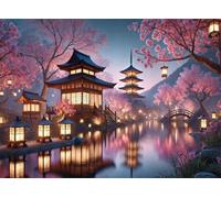 Puzzles 2000 Pieces For Adults jigsaw puzzles for adults Classic Educational Challenging Games Toys Family Decoration Puzzle - Riverside Pavilion Scenery