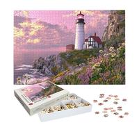 Puzzles 2000 Pieces for Adults, Lighthouse Jigsaw Puzzles for Adults 2000, Wooden Puzzle with Exquisite Packaging Box, Landscape Jigsaws for Family Educational Games, Gifts for Women and Man, -7686