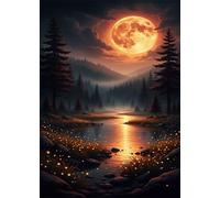 Puzzles 2000 Pieces for Adults Moon Jungle, Puzzle Games for Adults, Educational Game Decompression, Puzzle for Adult 2000 Home Decors Family Challenge Toys for Men Women Elders Seniors