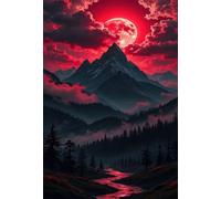 Puzzles 2000 Pieces for Adults Moon Mountain Jungle, Puzzle Games for Adults, Educational Game Decompression, Puzzle for Adult 2000 Home Decors Family Challenge Toys for Men Women Elders Seniors