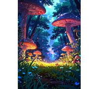 Puzzles 2000 Pieces for Adults Mushroom Jungle, Puzzle Games for Adults, Educational Game Decompression, Puzzle for Adult 2000 Home Decors Family Challenge Toys for Men Women Elders Seniors