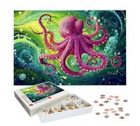 Puzzles 2000 Pieces for Adults, Octopus Jigsaw Puzzles for Adults 2000, Wooden Puzzle with Exquisite Packaging Box, Animal Jigsaws for Family Educational Games, Gifts for Women/Men, Home Decor, -7404