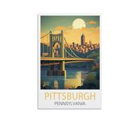 Puzzles 2000 Pieces for Adults，Pittsburgh Pennsylvania Posters Family Fun Jigsaws Puzzles 2000 Pieces for Adults Gifts 100x70cm