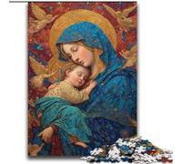 Puzzles 2000 Pieces for Adults Portrait of Mary The Mother Challenging To Complete But Fun And Humorous with Matching Poster And Trivia Sheet 70x100cm