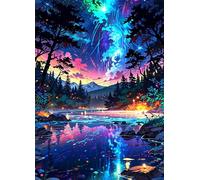Puzzles 2000 Pieces for Adults River Jungle Scenery, Puzzle Games for Adults, Educational Game Decompression, Puzzle for Adult 2000 Home Decors Family Challenge Toys for Men Women Elders Seniors