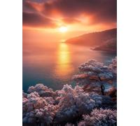 Puzzles 2000 Pieces for Adults Sunrise Ocean Scenery, Puzzle Games for Adults, Educational Game Decompression, Puzzle for Adult 2000 Home Decors Family Challenge Toys for Men Women Elders Seniors