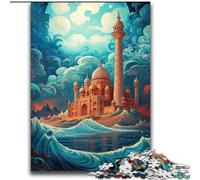 Puzzles 2000 Pieces for Adults Taj Mahal Sailing on Wave for And from 14 Years And over Hands-on Game Christmas Game Gifts 70x100cm