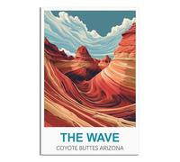 Puzzles 2000 Pieces for Adults，The Wave Coyote Buttes Arizona Family Fun Jigsaws Puzzles 2000 Pieces for Adults Gifts 100x70cm