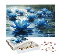 Puzzles 2000 Pieces for Adults, Water Lily Jigsaw Puzzles for Adults 2000, Wooden Puzzle with Exquisite Packaging Box, Flower Jigsaws for Family Educational Games, Gifts for Women, Home Decor, -8018