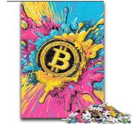 Puzzles 2000 Pieces for Teenagers Bitcoin Logo for And from 14 Years And over Hands-on Game Christmas Game Gifts 70x100cm
