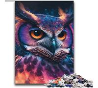 Puzzles 2000 Pieces for Teenagers Color Owl Suitable for Ages 14 And Up Challenging Game Great Gift for Gaming 70x100cm