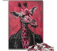 Puzzles 2000 Pieces for Teenagers Giraffe in Suit for And from 14 Years And over Hands-on Game Christmas Game Gifts 70x100cm
