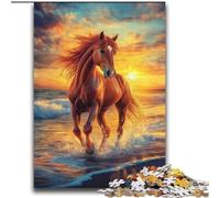 Puzzles 2000 Pieces for Teenagers Horse in The Sunset for And from 14 Years And over Hands-on Game Christmas Game Gifts 70x100cm