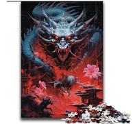 Puzzles 2000 Pieces for Teenagers Japanese Style Dragon Suitable for Ages 14 And Up Challenging Game Great Gift for Gaming 70x100cm