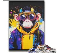 Puzzles 2000 Pieces for Teenagers Monkey Family Fun Fun at Home Activities, Birthday Present,Travel Gifts, for And 14 Years Old 70x100cm