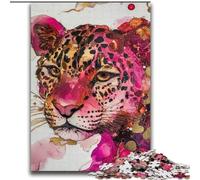 Puzzles 2000 Pieces for Teenagers Pink Leopard,family Fun Games Fun at Home Activities,Birthday Present,Travel Gifts 70X100cm