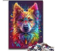 Puzzles 2000 Pieces for Teenagers Psychedelic Dog Educational Games Home Decoration Artists Collection, Fine Art 70x100cm