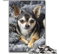 Puzzles 2000 Pieces for Teenagers Sleeping Chihuahua,Family Game Stress Reliever Difficult Challenge Enhance Love between Couples 70X100CM