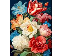 Puzzles 30 Pieces for Adults Colourful Jigsaw puzzles for adults, 30 Piece Challenging & Brainteasing Jigsaws Beautiful Decoration Puzzle, Theme:Daisy Peony Flower