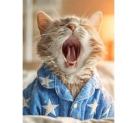 Puzzles 30 Pieces for Adults Colourful Jigsaw puzzles for adults, 30 Piece Challenging & Brainteasing Jigsaws Beautiful Decoration Puzzle, Theme:Sleep Cat
