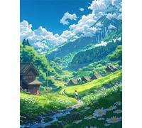 Puzzles 30 Pieces for Adults Colourful Jigsaw puzzles for adults, 30 Piece Challenging & Brainteasing Jigsaws Beautiful Decoration Puzzle, Theme:Green Countryside Daisy