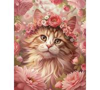 Puzzles 30 Pieces for Adults Colourful Jigsaw puzzles for adults, 30 Piece Challenging & Brainteasing Jigsaws Beautiful Decoration Puzzle, Theme:Animal Pink Daisy