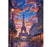 Puzzles 300 Pieces for Adults,15x10.2 inch Jigsaw puzzles for adults Challenging Educational Games Home Decoration Puzzle Theme: Romantic Parisian Streets