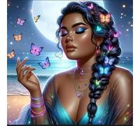 Puzzles 300 Pieces for Adults Curvy Woman, 14x14inch/35x35cm jigsaw puzzles for adults 300, Puzzle Classic Educational Games Beautiful Decoration puzzle