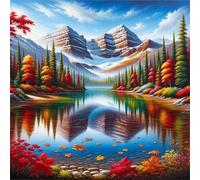 Puzzles 300 pieces for Adults jigsaw puzzles for adults 300 Piece Educational Challenge Puzzle for adults,Educational Games Decoration puzzle Mountain Lake Scenery