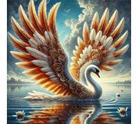 Puzzles 300 pieces for Adults jigsaw puzzles for adults 300 Piece Educational Challenge Puzzle for adults,Educational Games Decoration puzzle Swan Wings