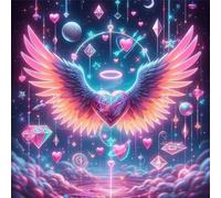Puzzles 300 pieces for Adults jigsaw puzzles for adults 300 Piece Educational Challenge Puzzle for adults,Educational Games Decoration puzzle Wings Pink Landscape