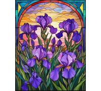 Puzzles 300 Pieces for Adults, Purple Iris Flower Jigsaw Puzzle for Adult, Challenging & Brainteasing puzzle Games, jigsaw puzzles for adults 300 for Home Decor Gifts 15 x 10.2 inch