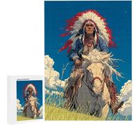 Puzzles 3000 Pieces for Adults jigsaw Puzzles for Adults 3000 Piece Jigsaw Challenging & Brainteasing Educationa Game for The Whole Gifts for Men, jigsaw Puzle Theme: Man Indian122 x 80cm PjY636 D-9