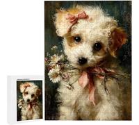 Puzzles 3000 Pieces for Adults jigsaw Puzzles for Adults 3000 Piece Jigsaw Challenging & Brainteasing Educationa Game for The Whole Gifts for Men, jigsaw Puzle Theme: Flower Dog122 x 80cm PjY2436 F-8