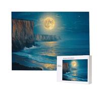 Puzzles 3000 Pieces for Adults jigsaw Puzzles for Adults 3000 Piece Puzzle Challenging & Brainteasing Educationa Game for The Whole for Women, Gifts for Men, jigsaw Puzzle Theme: (Moon Sea) h-994