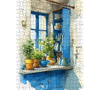 Puzzles 3000 Pieces for Adults, Shelf Vase Wooden Jigsaw Puzzle BLQSBGA0264