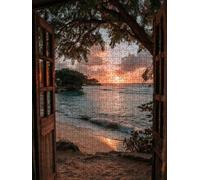 Puzzles 3000 Pieces for Adults, Sunset Ocean Wooden Jigsaw BLQSBGA0-292