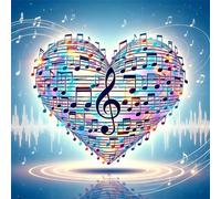 Puzzles 35 Pieces for Adults,4.7x4.7 Inch Jigsaw puzzles for adults Challenging Educational Games Home Decoration Puzzle Theme:Heartfelt Notes Music