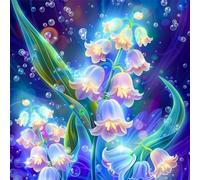 Puzzles 35 pieces for Adults jigsaw puzzles for adults 35 Piece Educational Challenge Puzzle for adults,Educational Games Decoration puzzle Lily of Valley Flowers