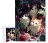 Puzzles 4000 Pieces for Adults jigsaw Puzzles for Adults 4000 Piece Jigsaw Challenging & Brainteasing Educationa Game for The Whole, jigsaw Puzle Theme: Cat Flower56 x 35 inches PjY8926 M-B