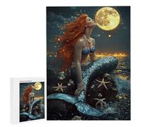 Puzzles 4000 Pieces for Adults jigsaw Puzzles for Adults 4000 Piece Puzzle Challenging & Brainteasing Educationa Game for The Whole for Women, Gifts for Men, jigsaw Puzzle Theme: (Mermaid Moon) h-595