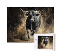 Puzzles 4000 Pieces for Adults jigsaw Puzzles for Adults 4000 Piece Puzzle Challenging & Brainteasing Educationa Game for The Whole for Women, Gifts for Men, jigsaw Puzzle Theme: (Bull) h-251