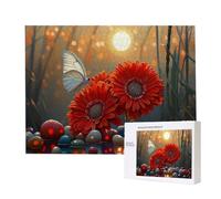 Puzzles 4000 Pieces for Adults jigsaw Puzzles for Adults 4000 Piece Puzzle Challenging & Brainteasing Educationa Game for The Whole for Women, Gifts for Men, jigsaw Puzzle Theme: (Sunset Flowers) h841