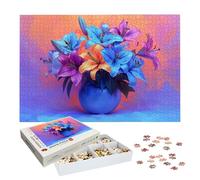 Puzzles 4000 Pieces for Adults, Lily Jigsaw Puzzles for Adults 4000, Wooden Puzzle with Exquisite Packaging Box, Flower Jigsaws for Family Educational Games, Gifts for Women/Men, Home Decor, -7272